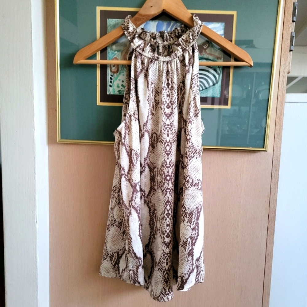 snake print top new with tags - image 1